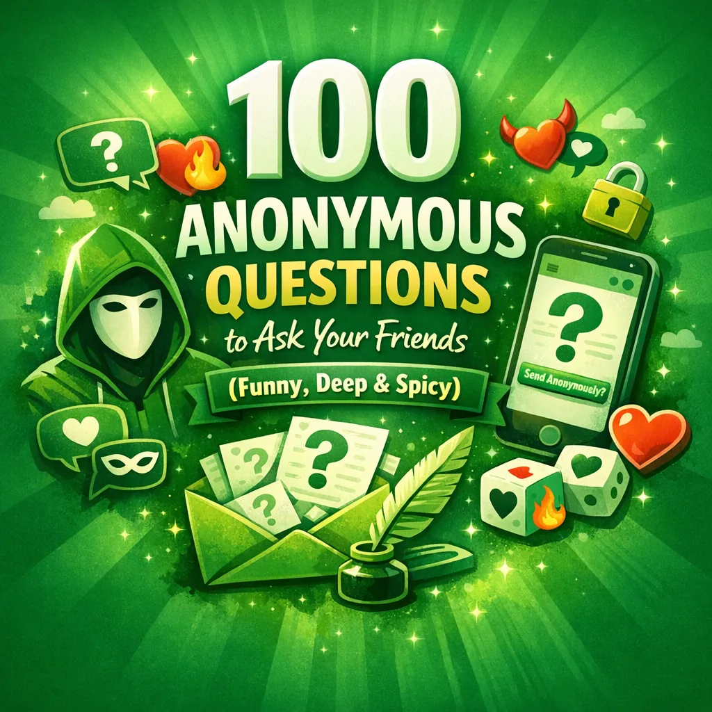100 Anonymous Questions to Ask Your Friends (Funny, Deep & Spicy)